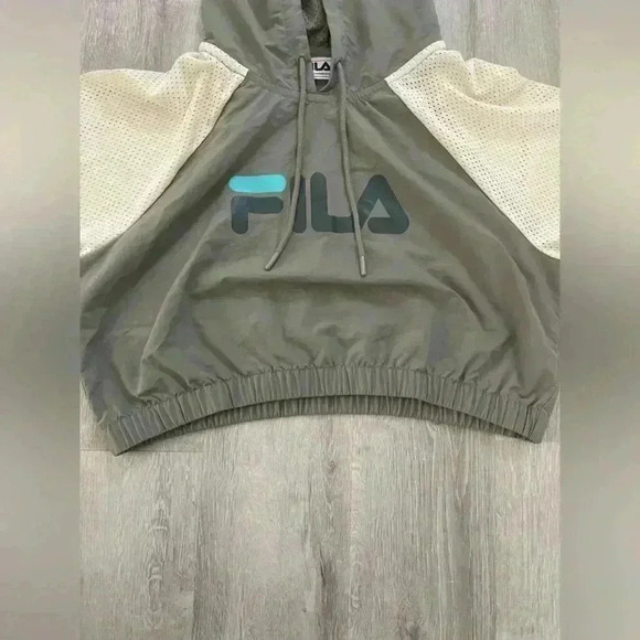 FILA Crop Hoodie Size L - Picture 6 of 8